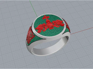 Ring Signet 125 3D print model 3D Print Model