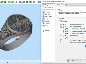 Ring Signet 125 3D print model 3D-printmodel