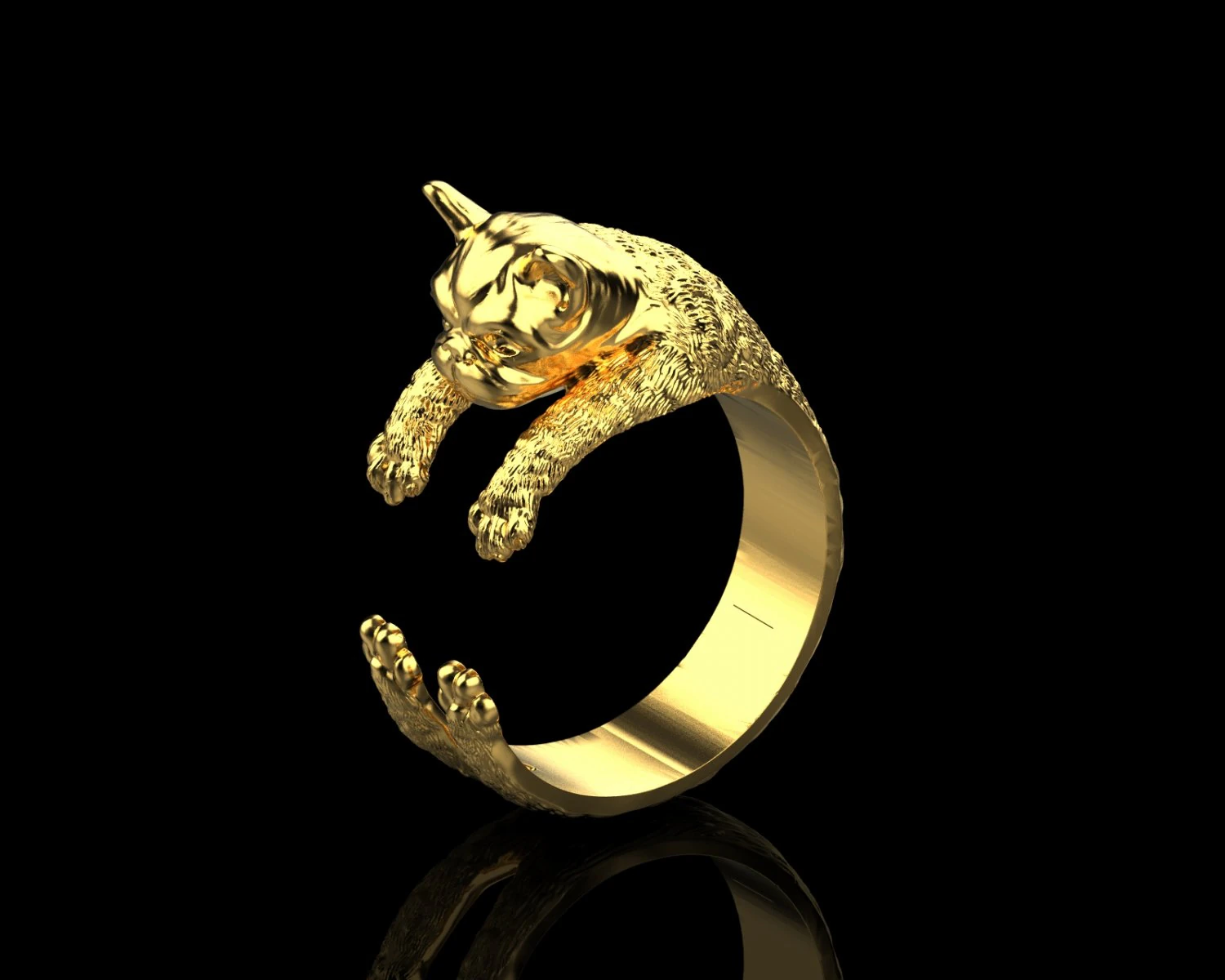Rings dog 119 3D Model .c4d .max .obj .3ds .fbx .stl .blend 