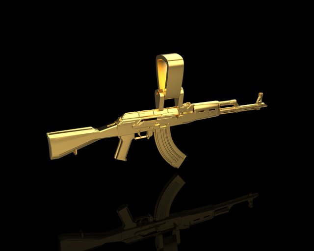 AK 74 132 3Dプリントモデル .c4d .max .obj .3ds .fbx .stl .blend 