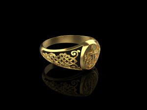 Mens signet 006 007 3D print model 3D Model