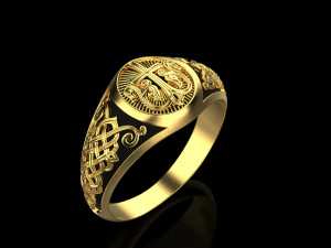 Mens signet 006 007 3D print model 3D Model