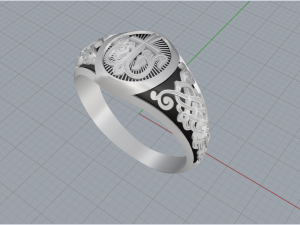 Mens signet 006 007 3D print model Modèle 3D