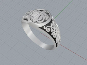 Mens signet 006 007 3D print model 3D Model