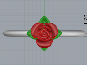 003 Rose flower 3D Модель