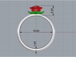 003 Rose flower 3D Модель