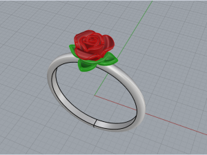 003 Rose flower 3D Модель