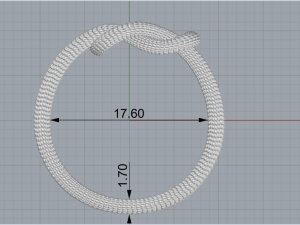 Rope Rings 120 3D print model 3D 模型