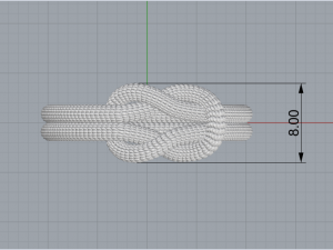 Rope Rings 120 3D print model 3D 模型