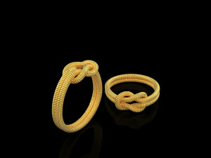Rope Rings 120 3D print model 3D Model