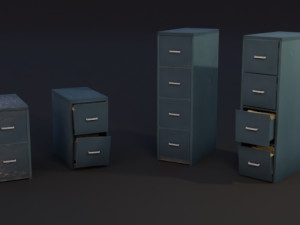 old dirty cupboard 3D 模型