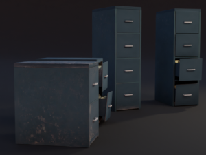 old dirty cupboard Modello 3D