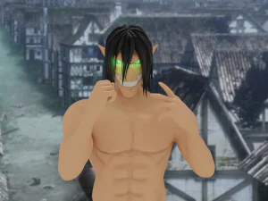 Eren Yeager Tit&atilde; de Ataque a Tit&atilde; Modelo 3D