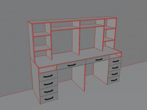desk Modello 3D