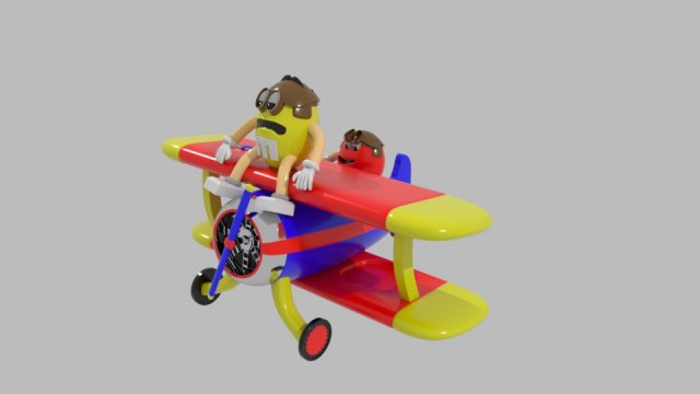 mms plane 3D Model .c4d .max .obj .3ds .fbx .stl .blend 