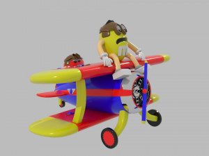 mms plane 3D Model