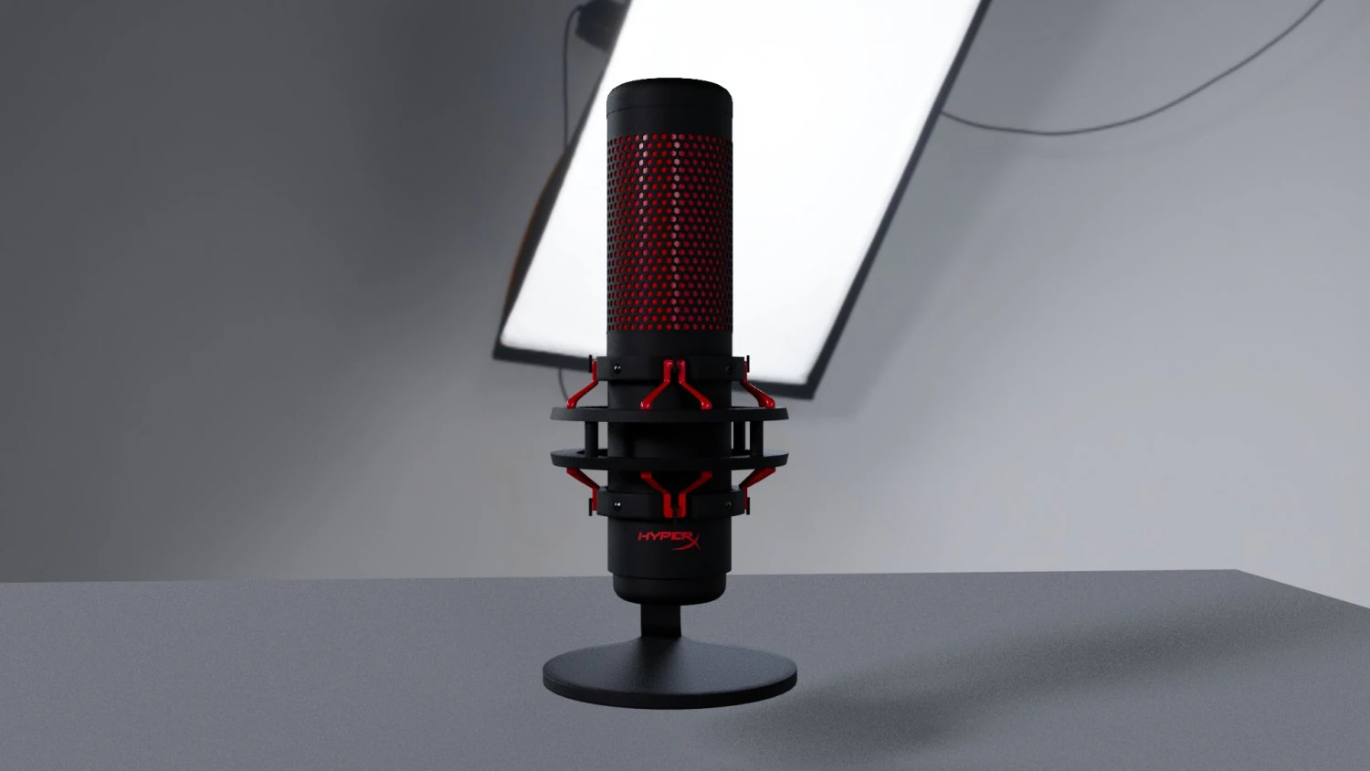 microphone kingston hyperx quadcast 3D Model .c4d .max .obj .3ds .fbx .stl .blend