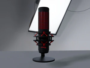 마이크 킹스턴 Hyperx 쿼드캐스트 3D 모델