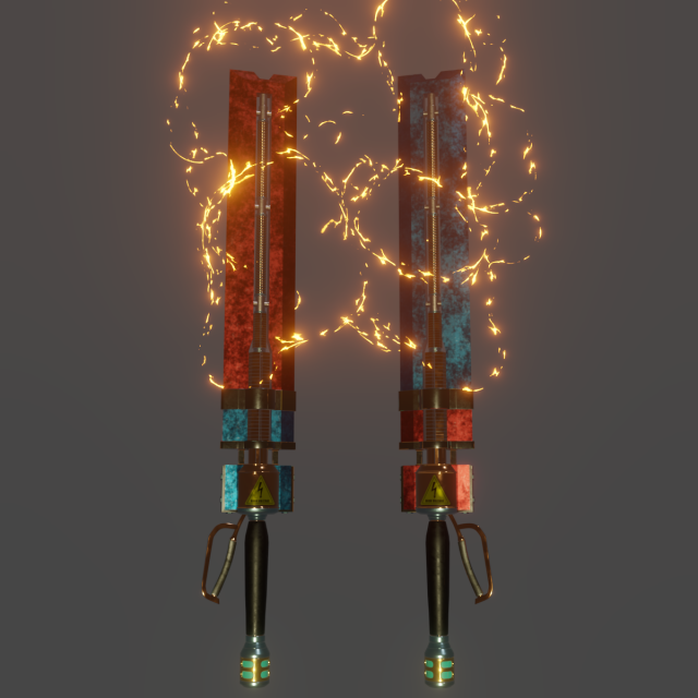 Magnetic Swords Modelo 3D .c4d .max .obj .3ds .fbx .stl .blend 