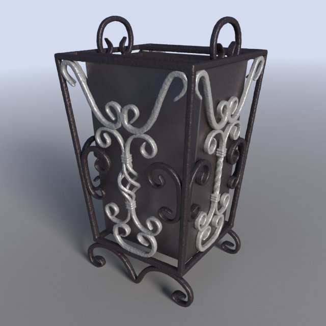 street trash can Modelo 3D .c4d .max .obj .3ds .fbx .stl .blend 