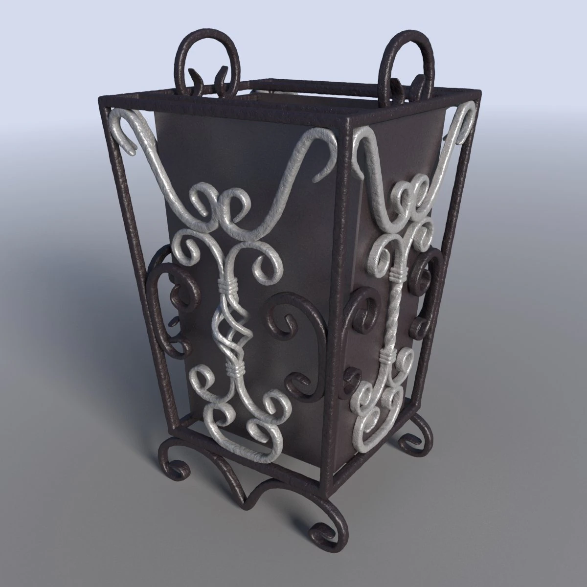 street trash can 3D Model .c4d .max .obj .3ds .fbx .stl .blend 