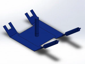 ट्रैक स्लेज 3D प्रिंट मॉडल