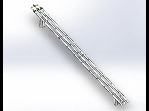 झुका हुआ हाइड्रोपोनिक्स सिस्टम 3D प्रिंट मॉडल