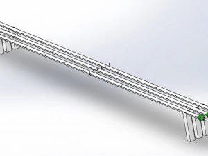 झुका हुआ हाइड्रोपोनिक्स सिस्टम 3D प्रिंट मॉडल