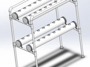 HYDROPONICS SYSTEM SHELF TYPE 3D Print Model