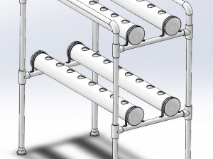 HYDROPONICS SYSTEM SHELF TYPE 3Dプリントモデル