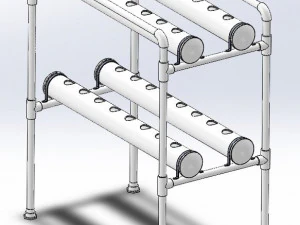HYDROPONICS SYSTEM SHELF TYPE 3D Print Model
