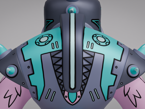 Monkey Warrior Rocknar 3D Modell