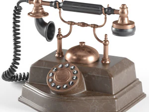 골동품 전화 3D 모델