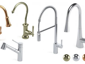 moen mutfak musluk seti 01 3D Model