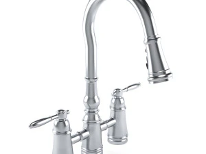 moen kitchen faucet set 02 3D Model