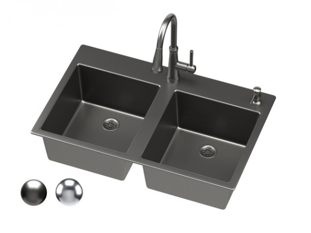 moen sink 01 3Dモデル .c4d .max .obj .3ds .fbx .stl .blend