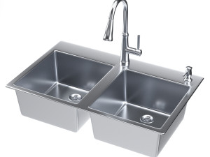 moen sink 01 3Dモデル