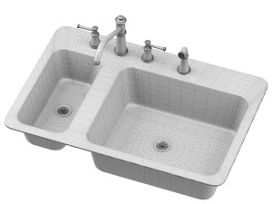 moen sink 04 3D Model