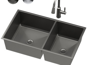 moen sink 05 Model 3D