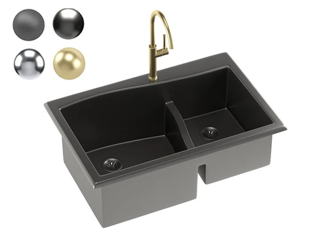 kraus sink 04 3D Model .c4d .max .obj .3ds .fbx .stl .blend