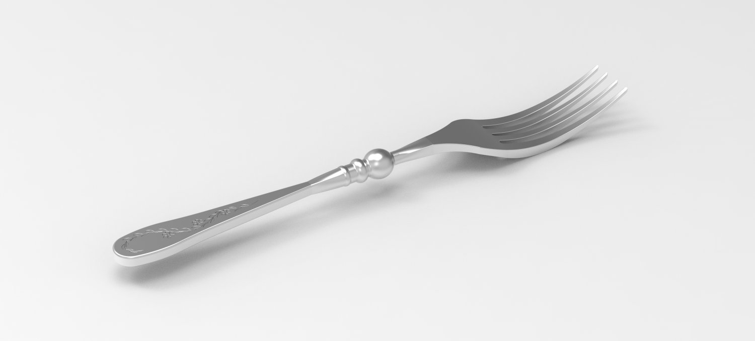 restaurant silverware set 3D Model in Table 3DExport