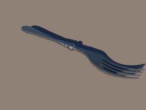 the dining room fork 3D-Modell