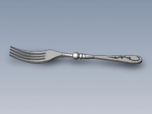 the dining room fork 3D-Modell