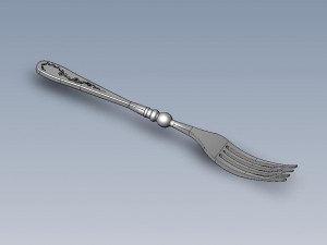 the dining room fork 3D-Modell