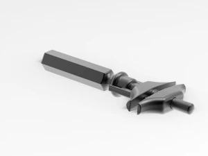 n&oacute;ż do szkła Model 3D