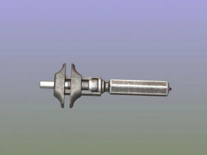 n&oacute;ż do szkła Model 3D