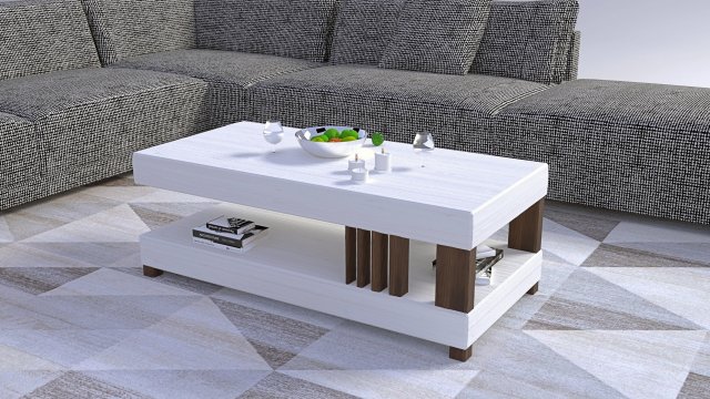 coffee table vanilla 3D Model .c4d .max .obj .3ds .fbx .stl .blend