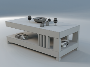 coffee table vanilla 3D Model