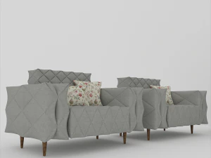 chester 7-seater sofa 3D Model