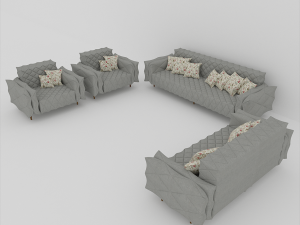 chester 7-seater sofa 3D मॉडल